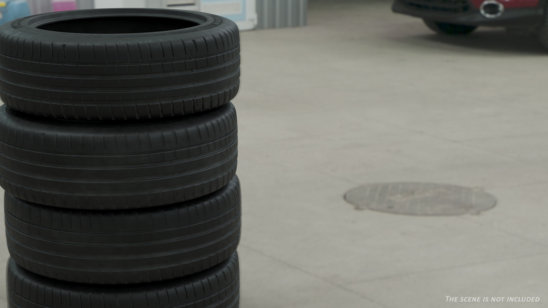 Sport Car Tire 3D model