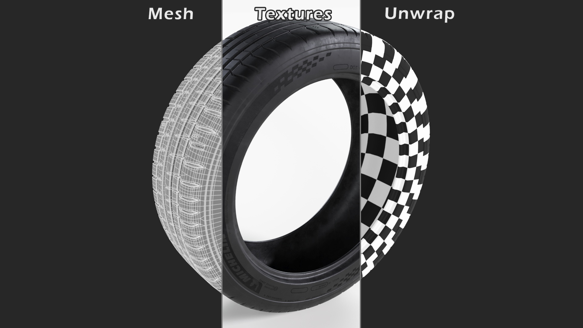 Sport Car Tire 3D model