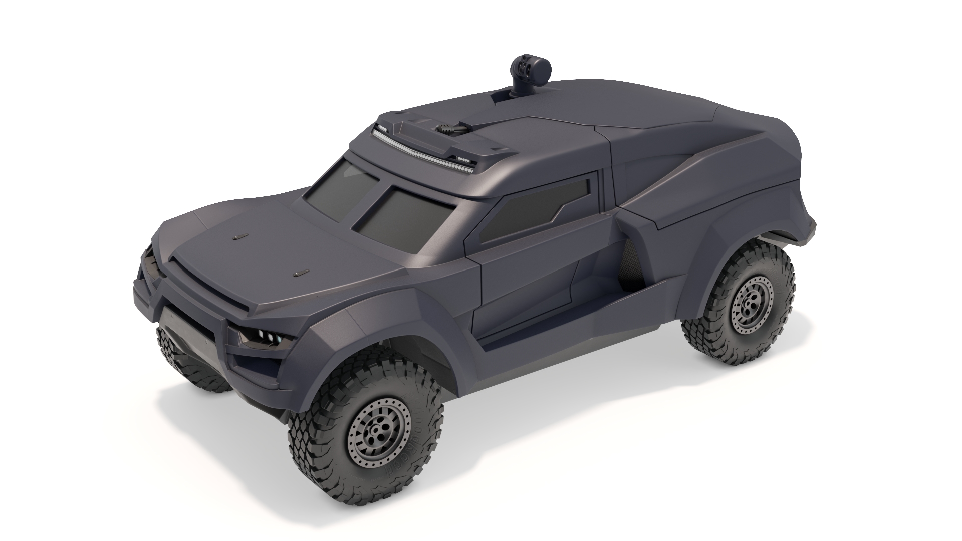 3D model Armored Tactical Ground Interceptor Vehicle Rigged