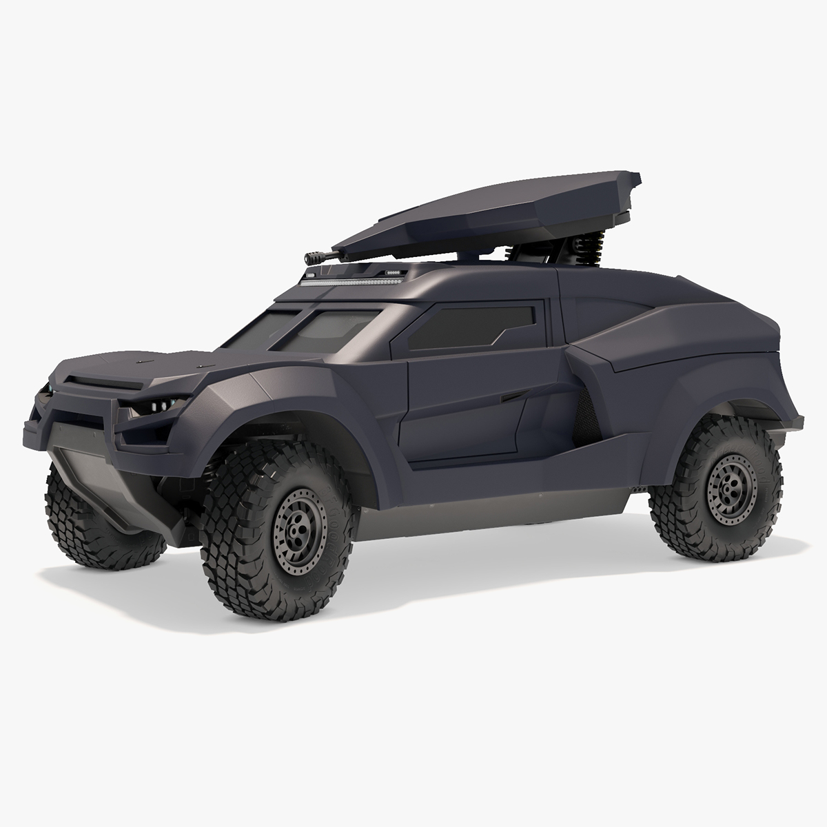 3D model Armored Tactical Ground Interceptor Vehicle Rigged