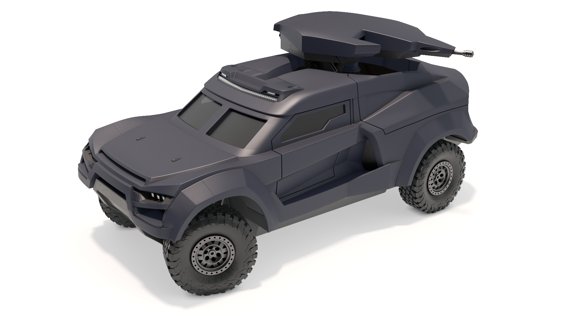 3D model Armored Tactical Ground Interceptor Vehicle Rigged