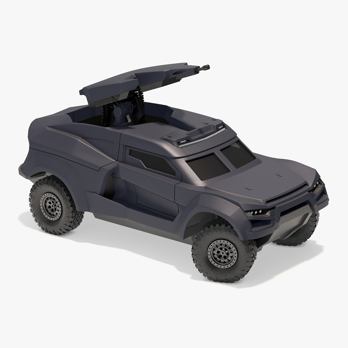 3D model Armored Tactical Ground Interceptor Vehicle Rigged