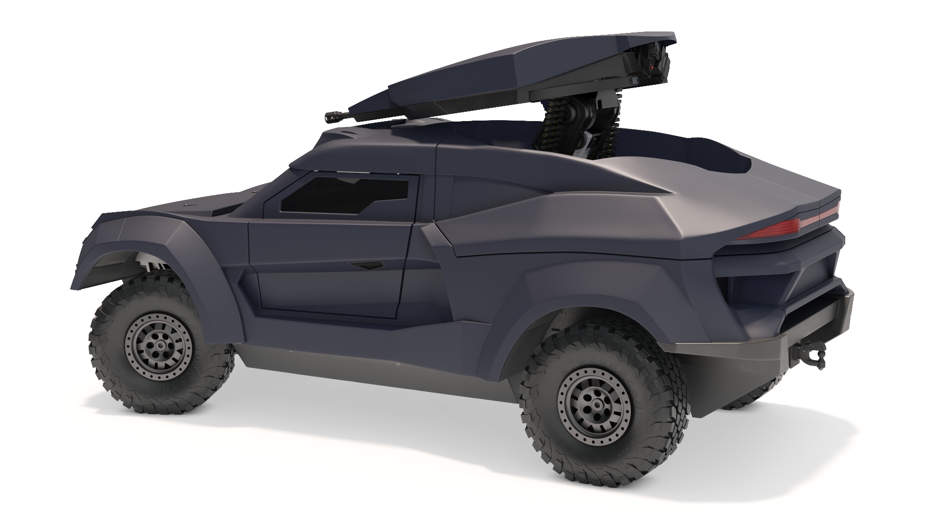 3D model Armored Tactical Ground Interceptor Vehicle Rigged
