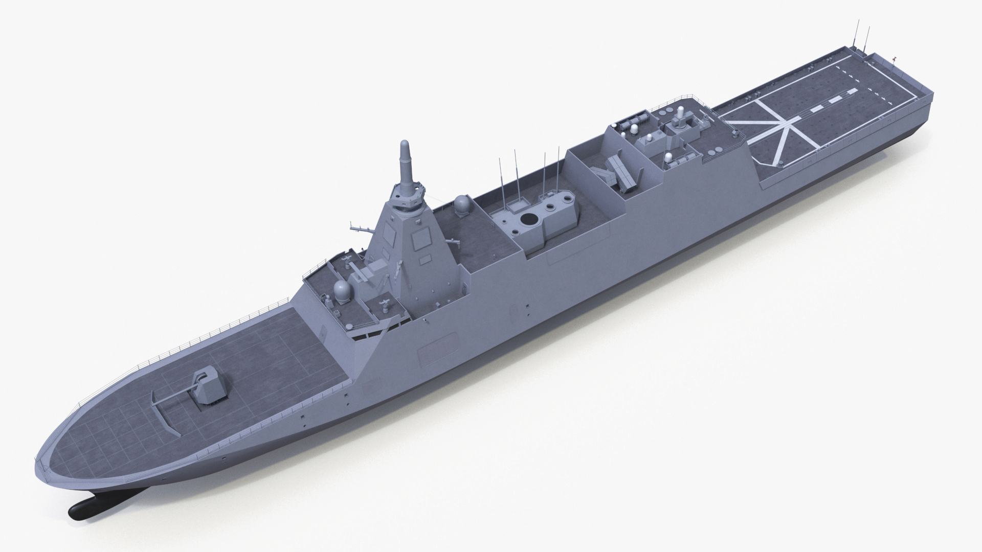 3D model Japanese Mogami Class Frigate FFM-2