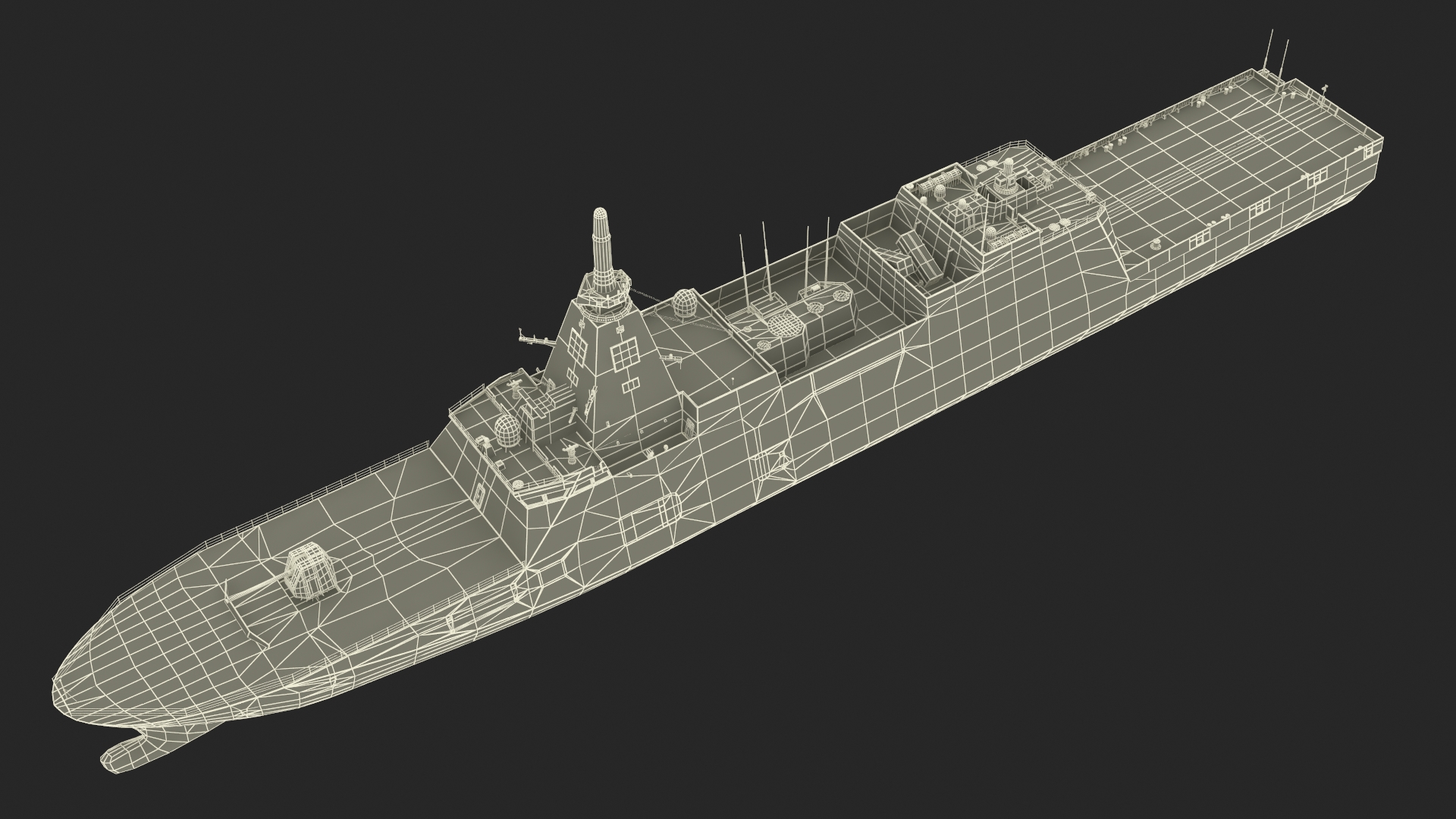 3D model Japanese Mogami Class Frigate FFM-2