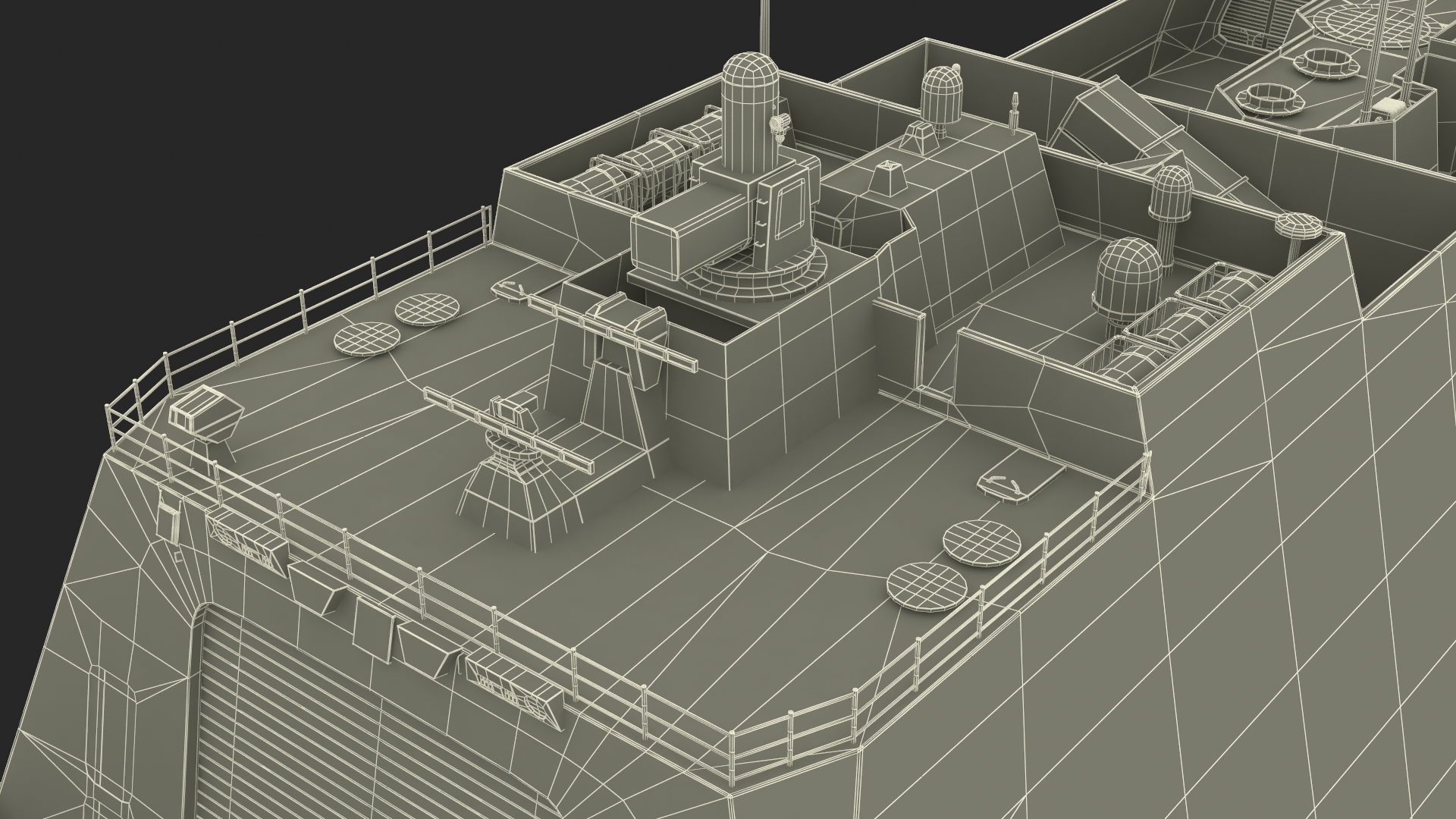 3D model Japanese Mogami Class Frigate FFM-2