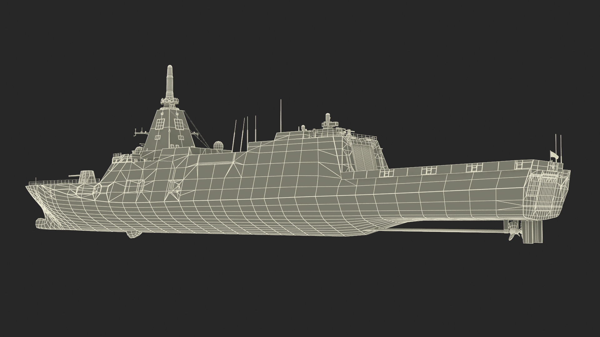 3D model Japanese Mogami Class Frigate FFM-2