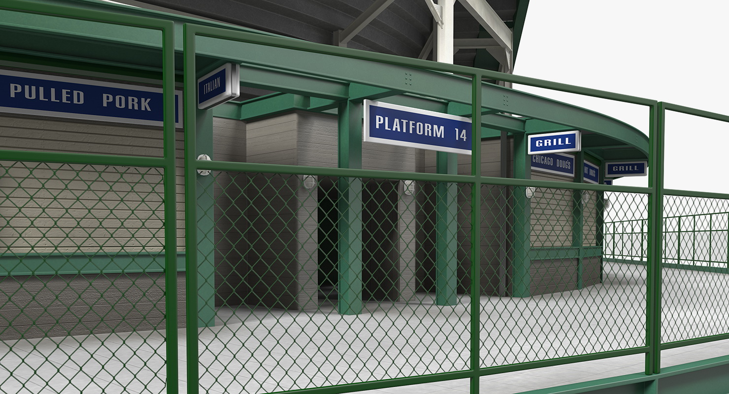3D Stadium Seating Tribune model