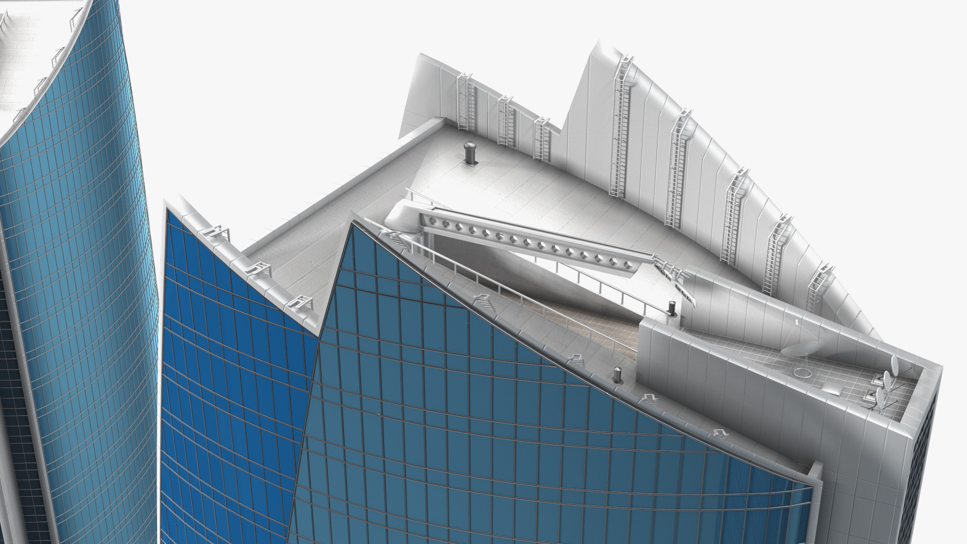 3D Etihad Towers model