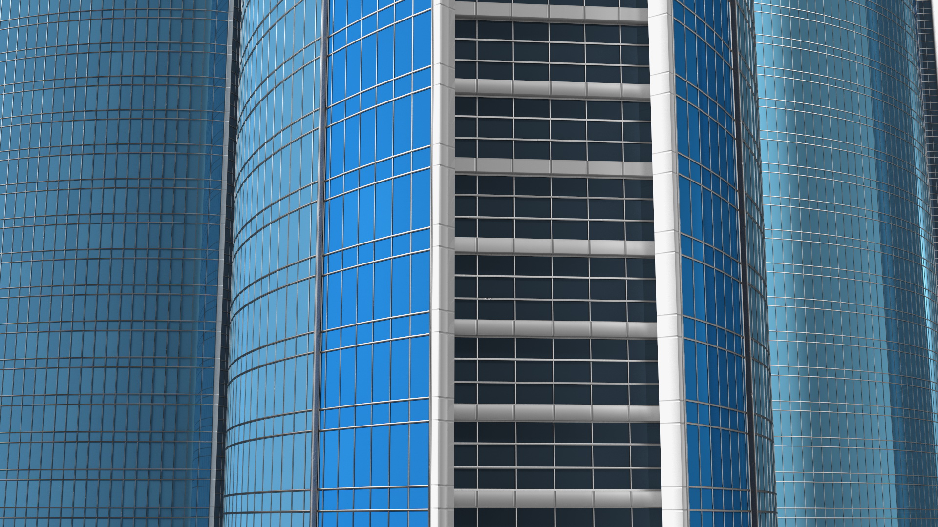 3D Etihad Towers model