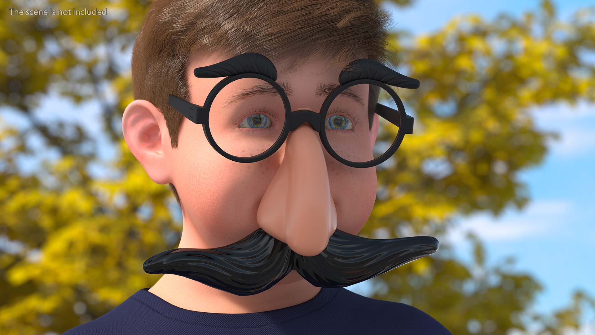 Groucho Disguise Glasses 3D model