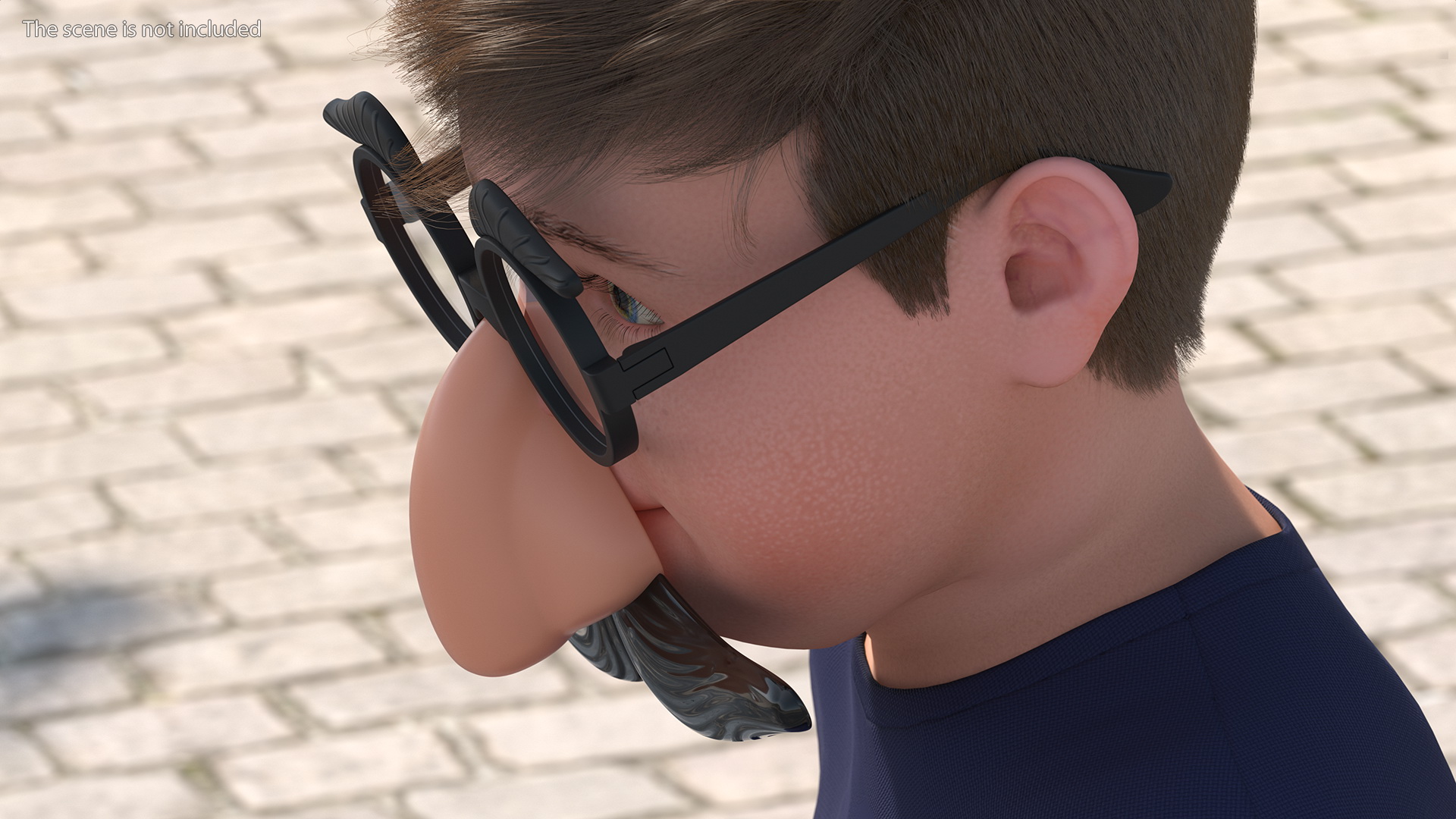 Groucho Disguise Glasses 3D model