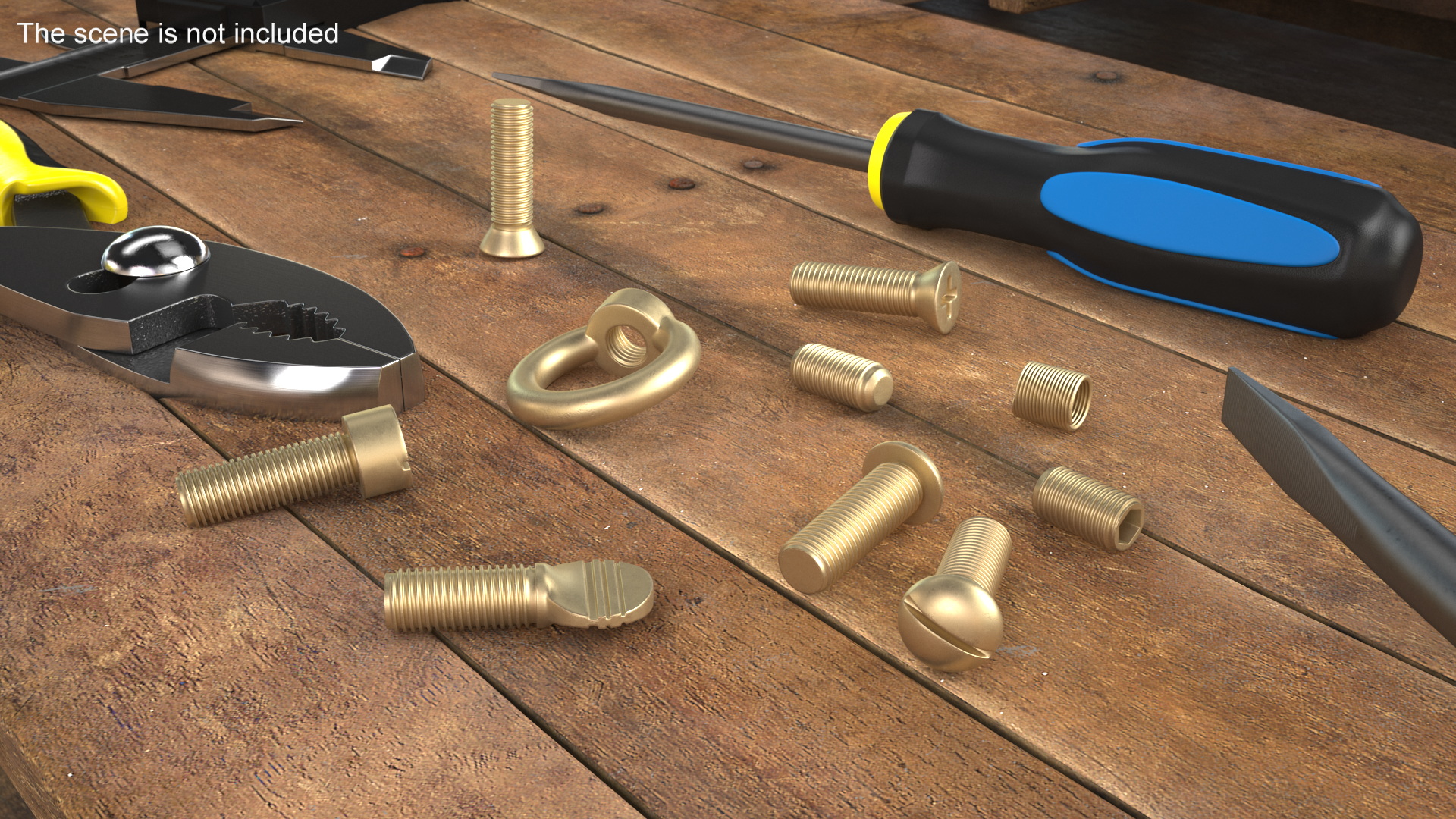 3D model Brass Screw Kit