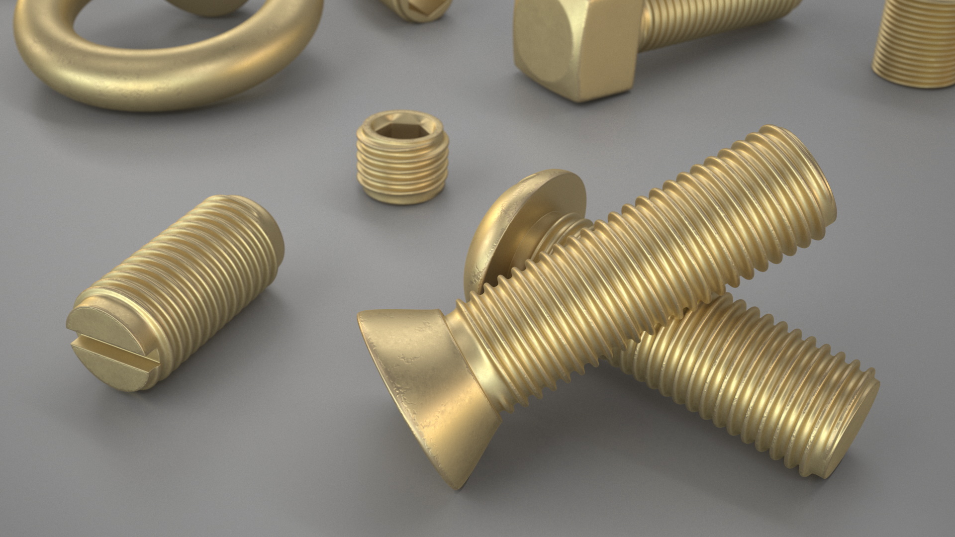 3D model Brass Screw Kit