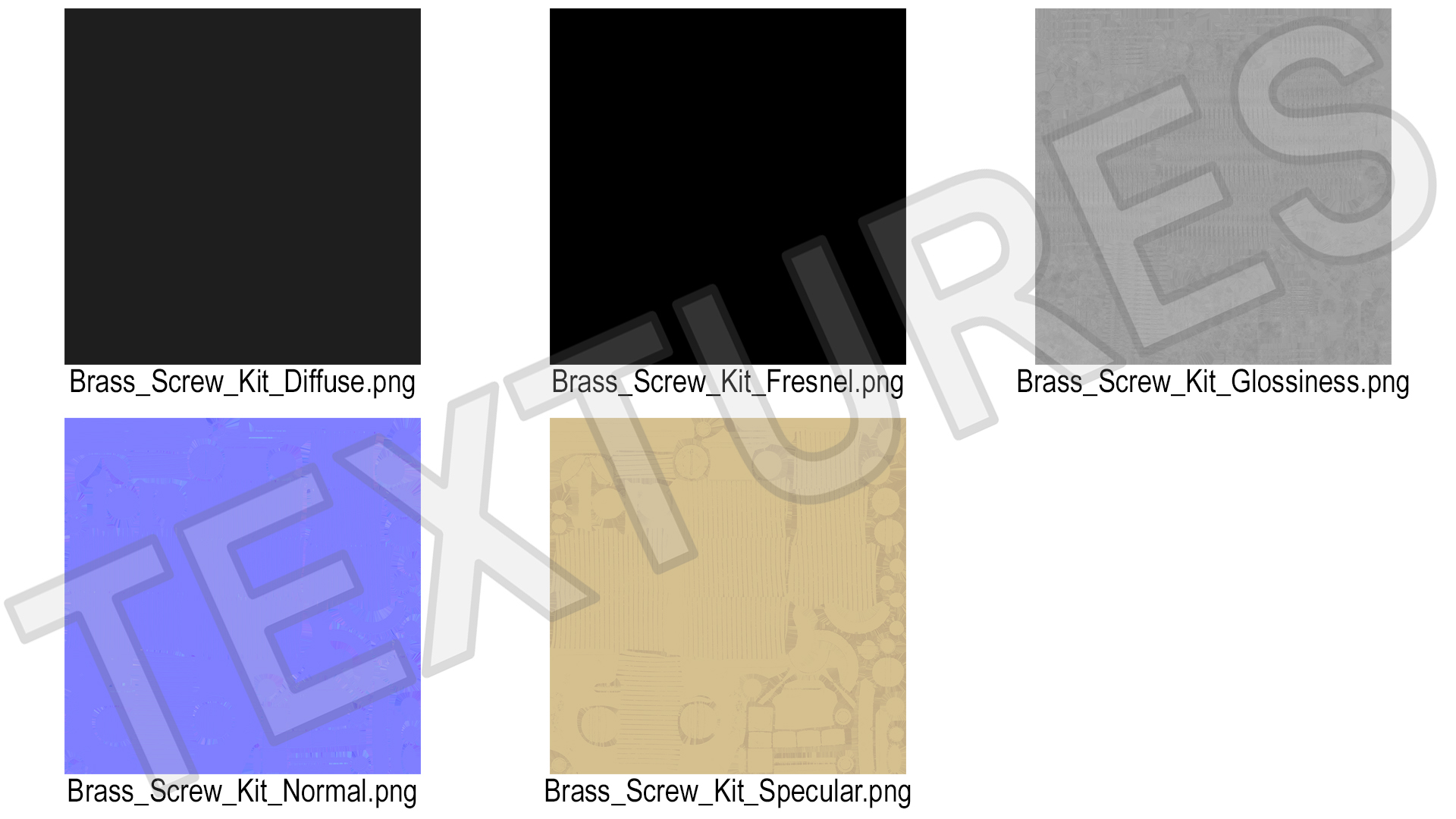 3D model Brass Screw Kit