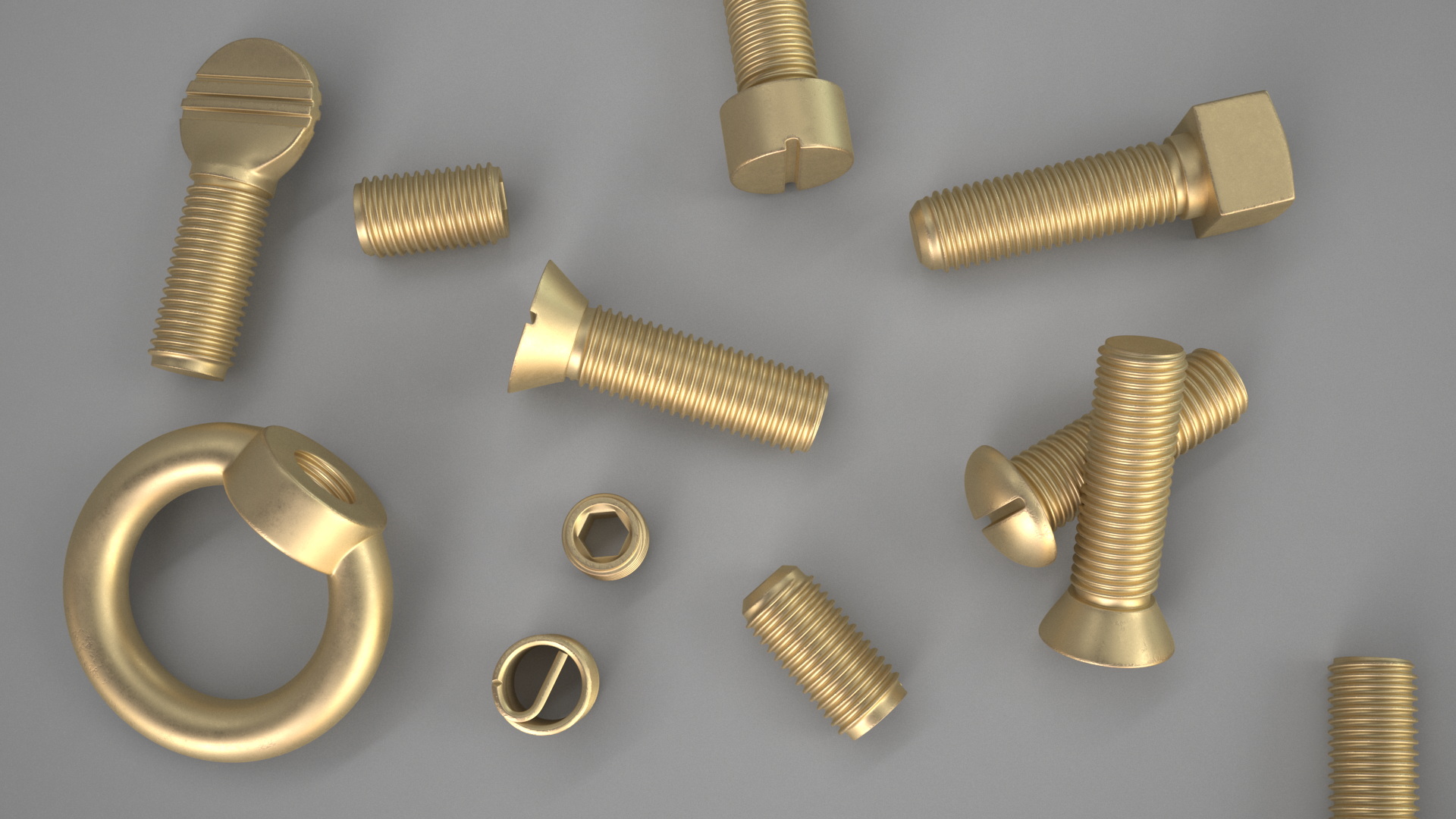 3D model Brass Screw Kit