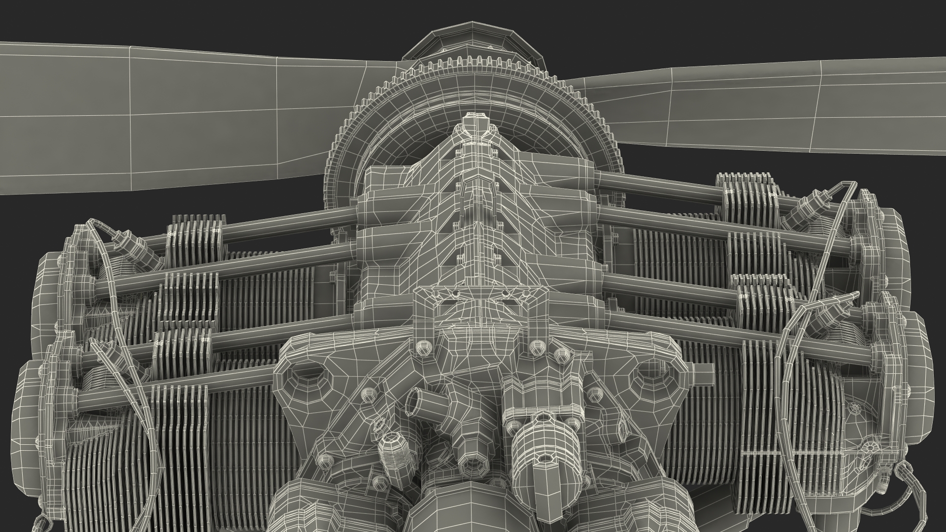 3D Piston Aero Engine model