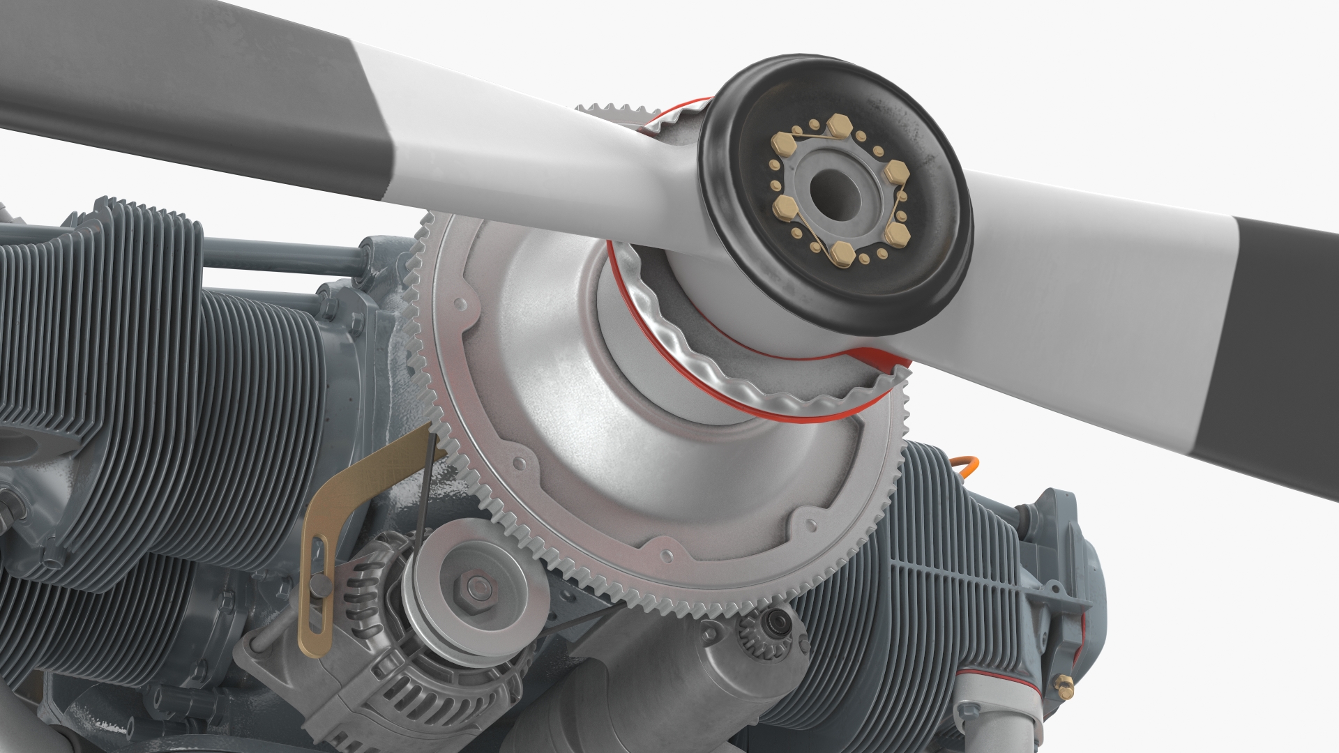 3D Piston Aero Engine model