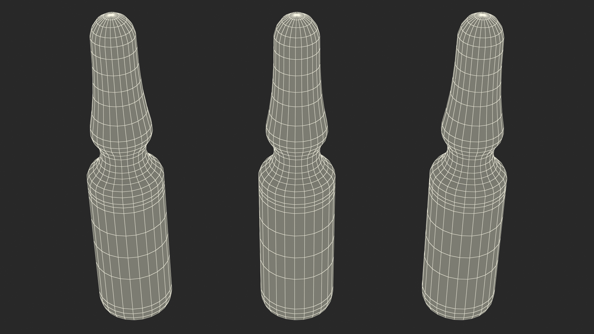 Thiamine B1 Injection 1ml Amber Ampoule 3D model