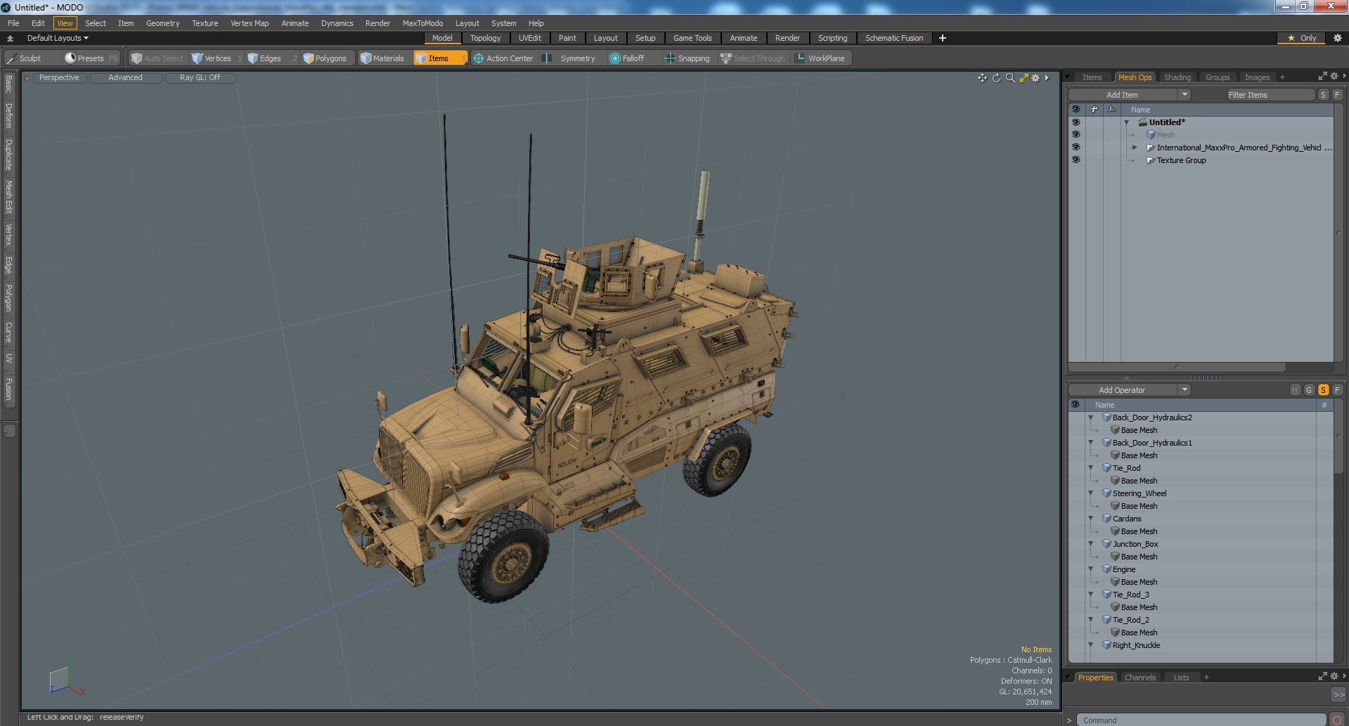 3D International MaxxPro Armored Fighting Vehicle