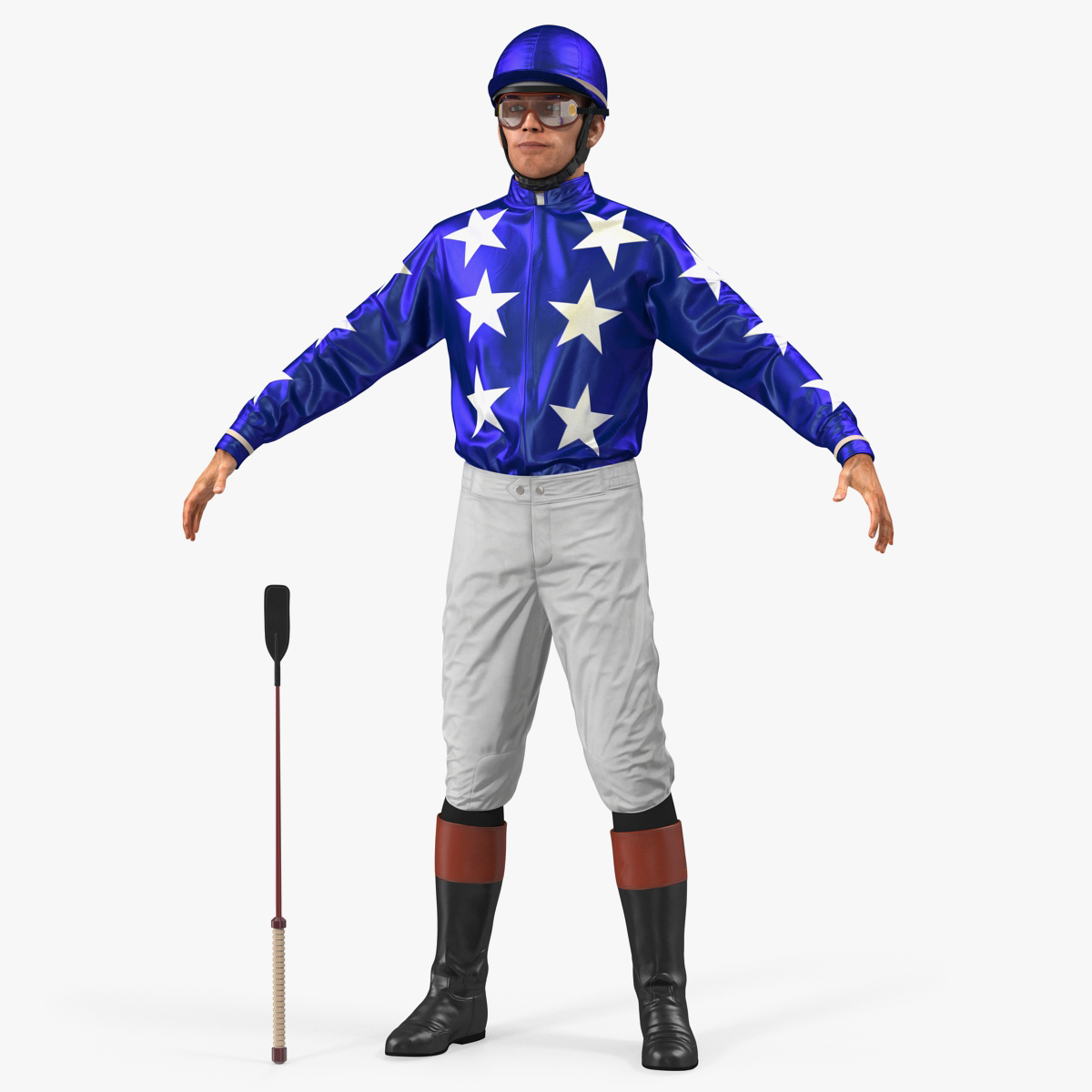 Jockey 3D Model, view 8