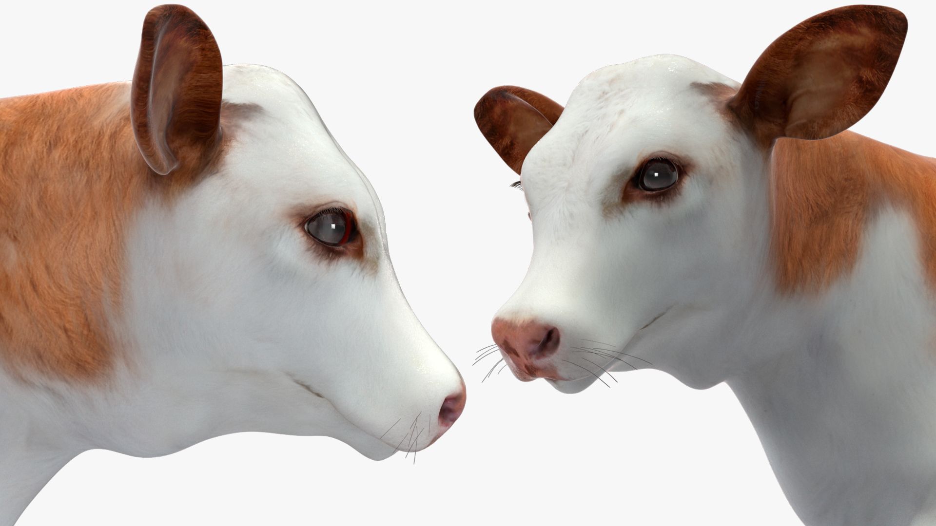 Cow Calf in Walking Pose 3D model