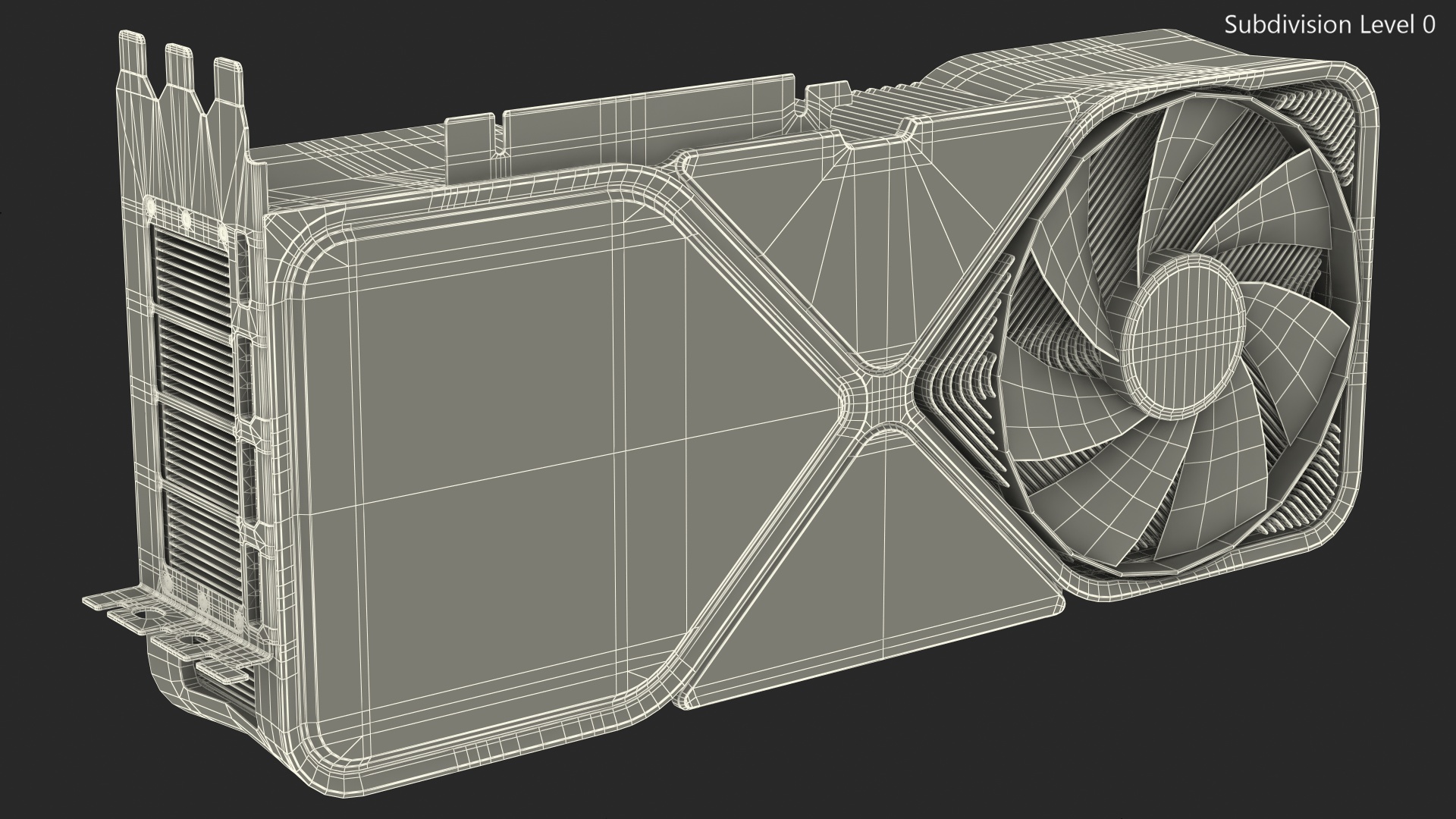 3D Computer Graphics Video Card model