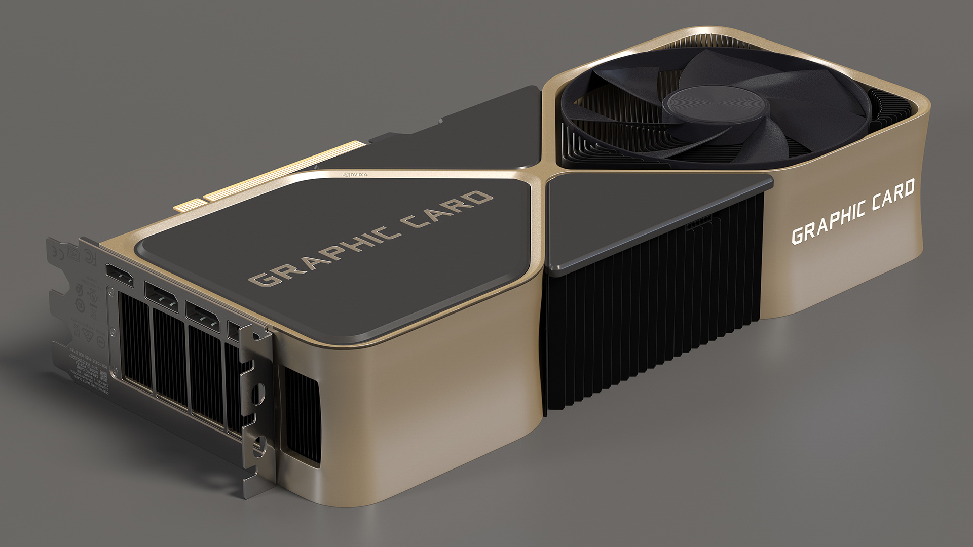 3D Computer Graphics Video Card model