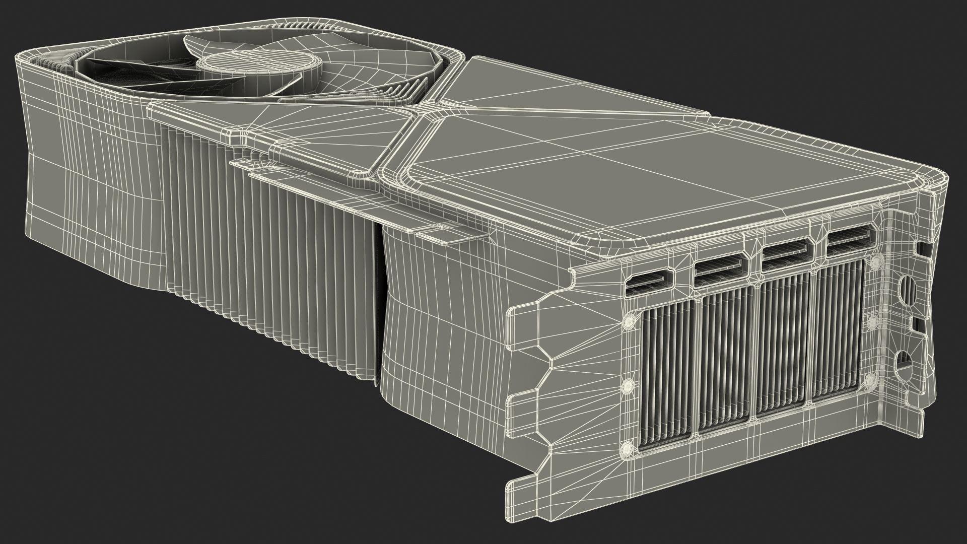 3D Computer Graphics Video Card model