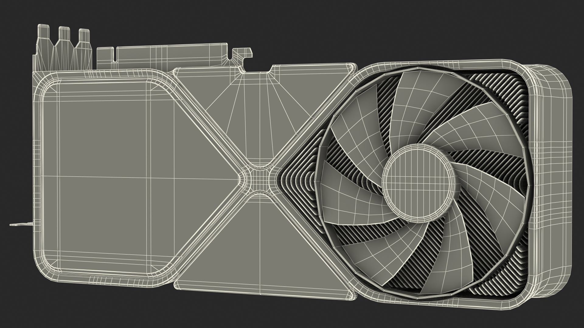 3D Computer Graphics Video Card model