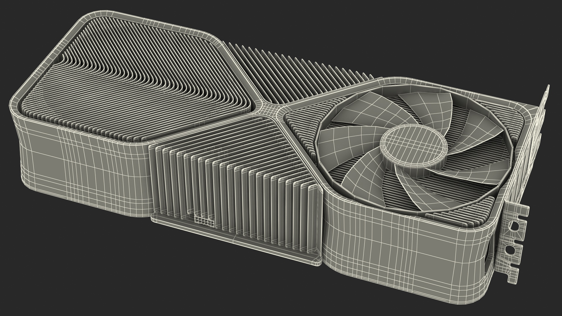 3D Computer Graphics Video Card model