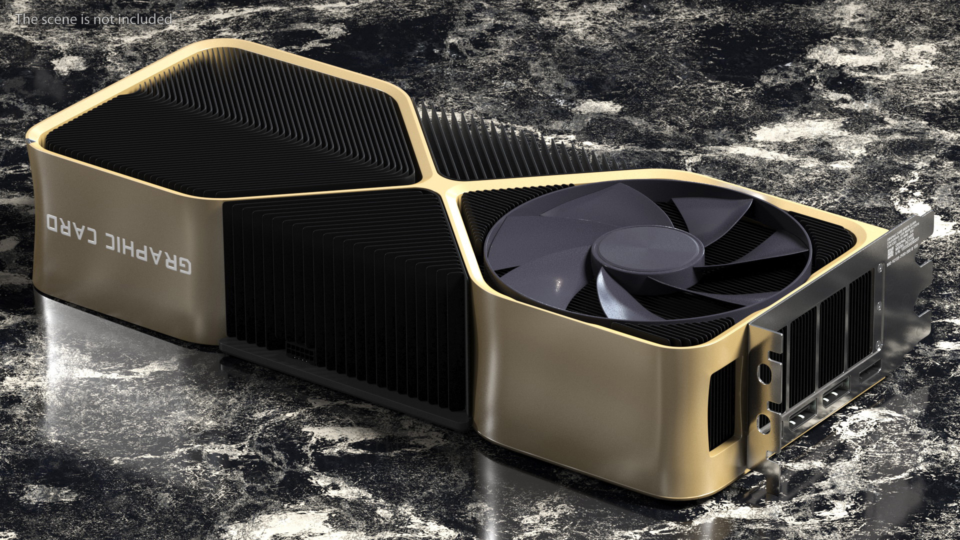 3D Computer Graphics Video Card model