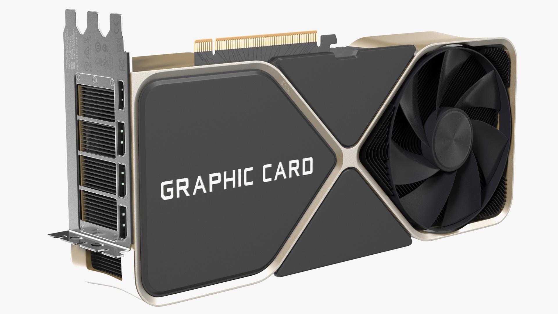 3D Computer Graphics Video Card model