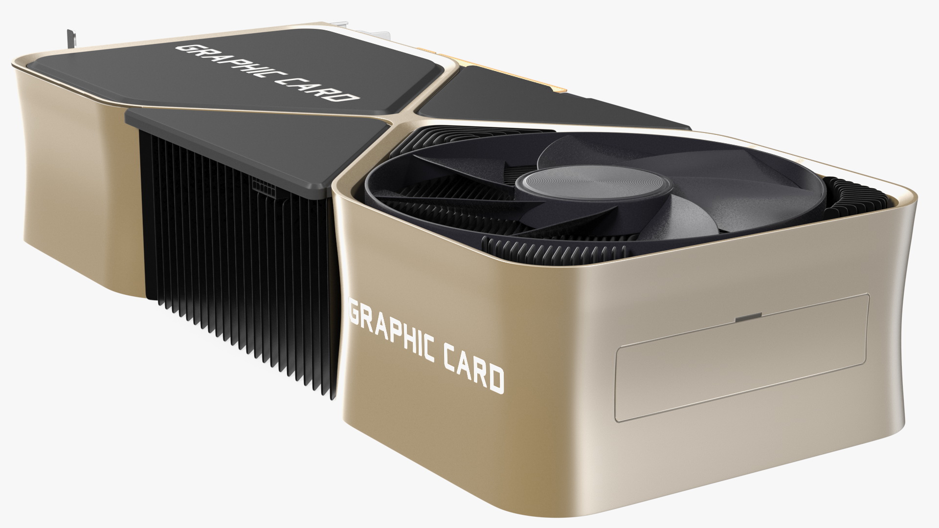 3D Computer Graphics Video Card model
