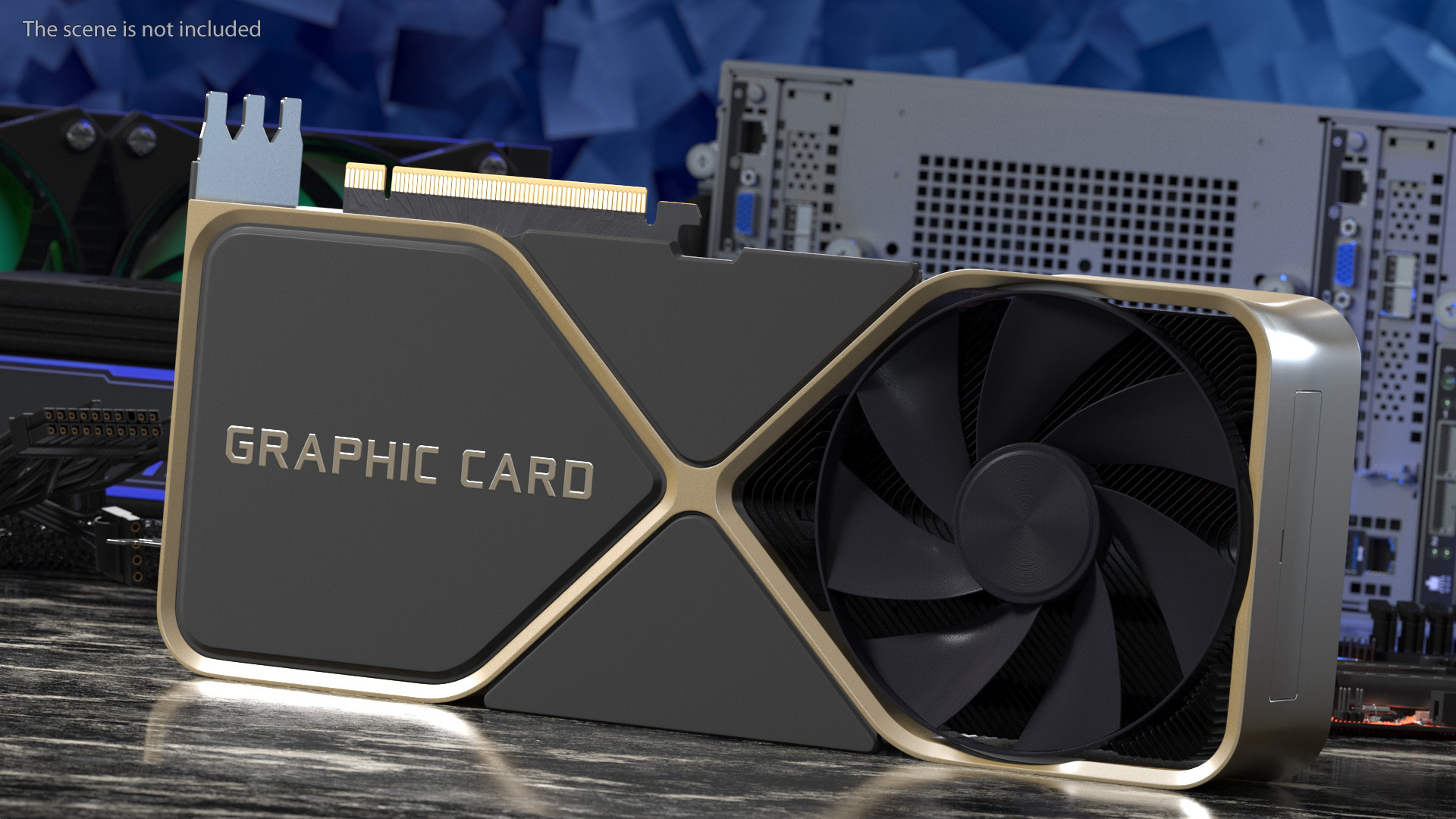 3D Computer Graphics Video Card model