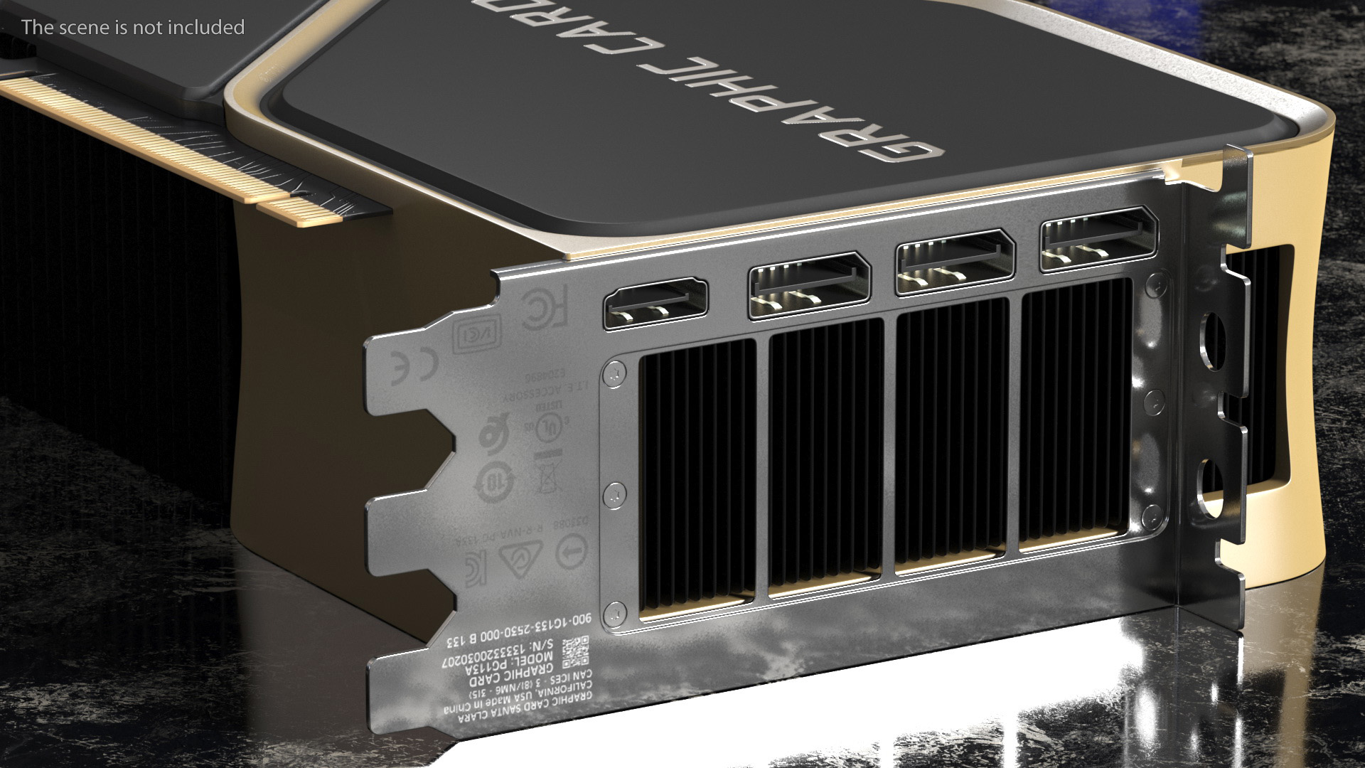 3D Computer Graphics Video Card model
