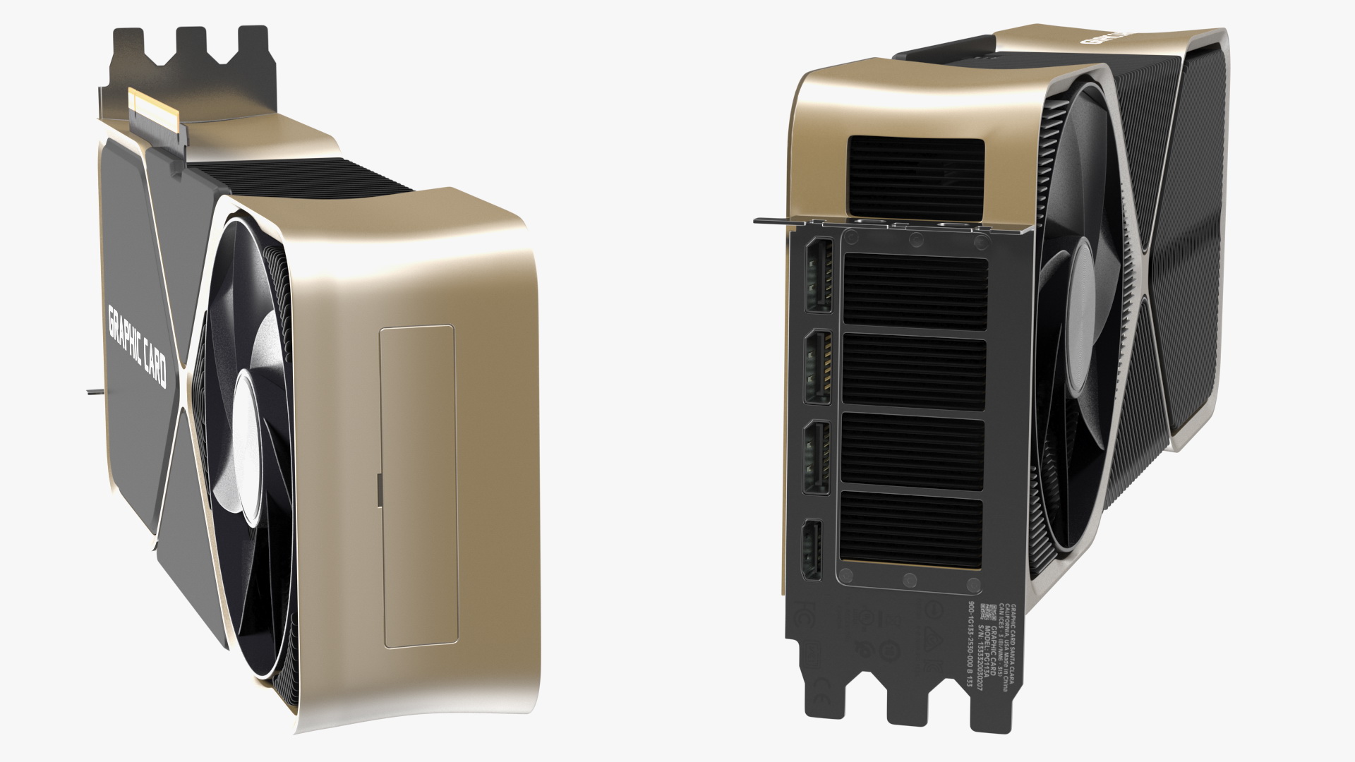 3D Computer Graphics Video Card model