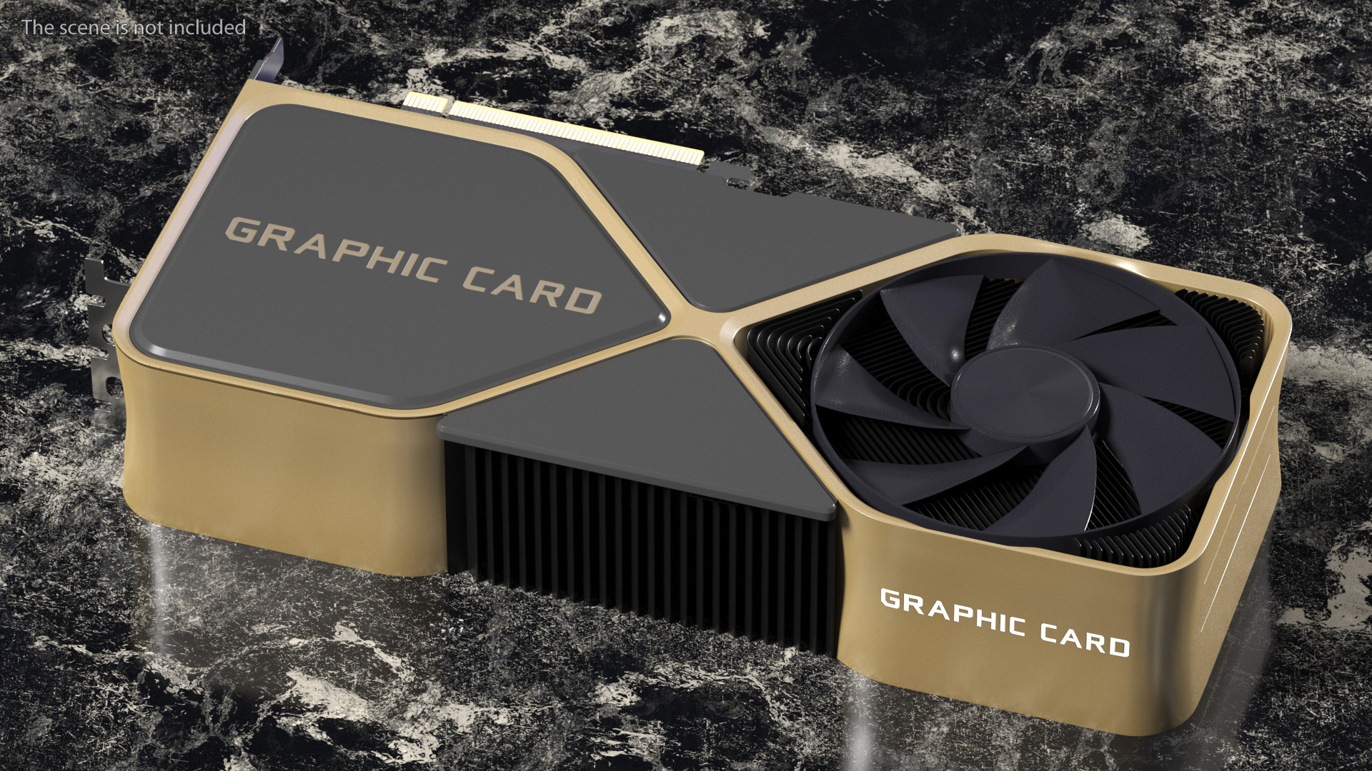 3D Computer Graphics Video Card model