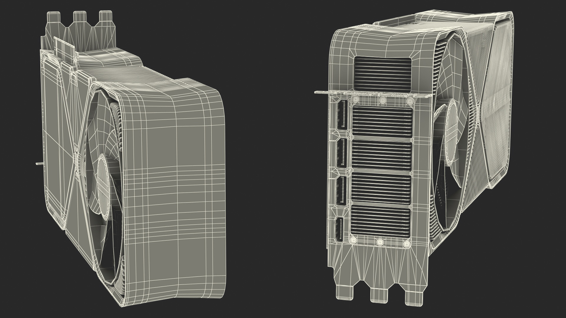 3D Computer Graphics Video Card model