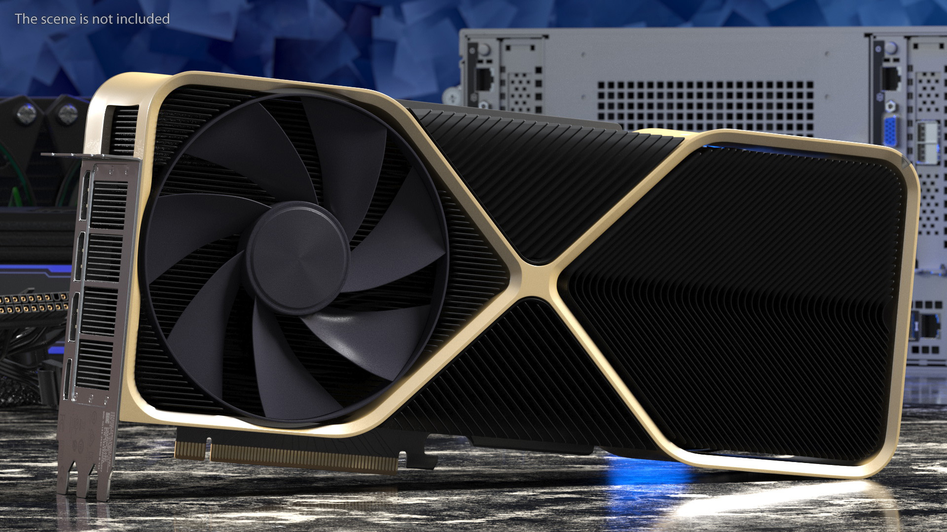 3D Computer Graphics Video Card model
