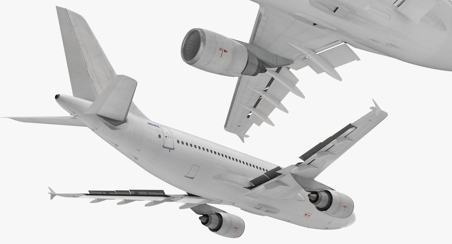 3D model Airbus A310 300 Generic Rigged