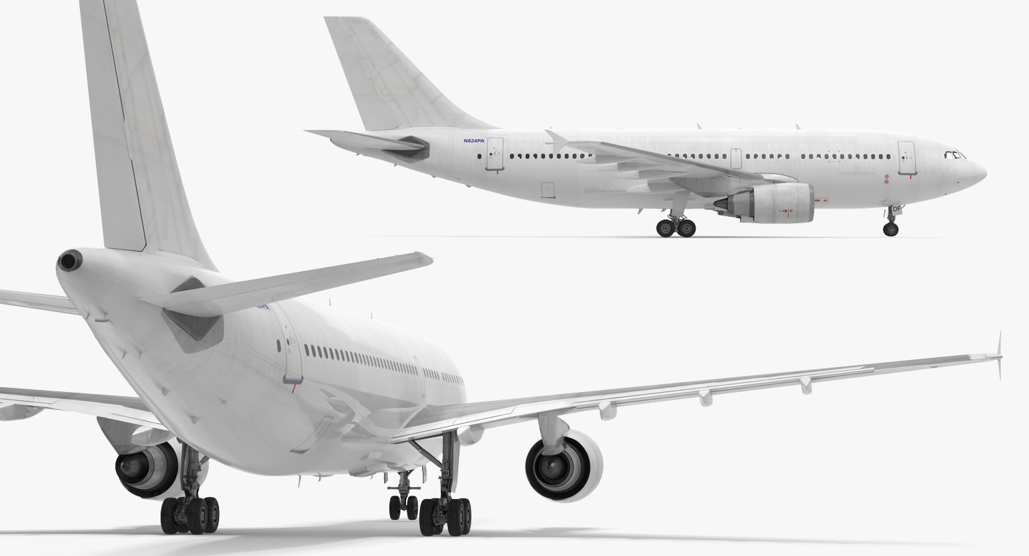 3D model Airbus A310 300 Generic Rigged