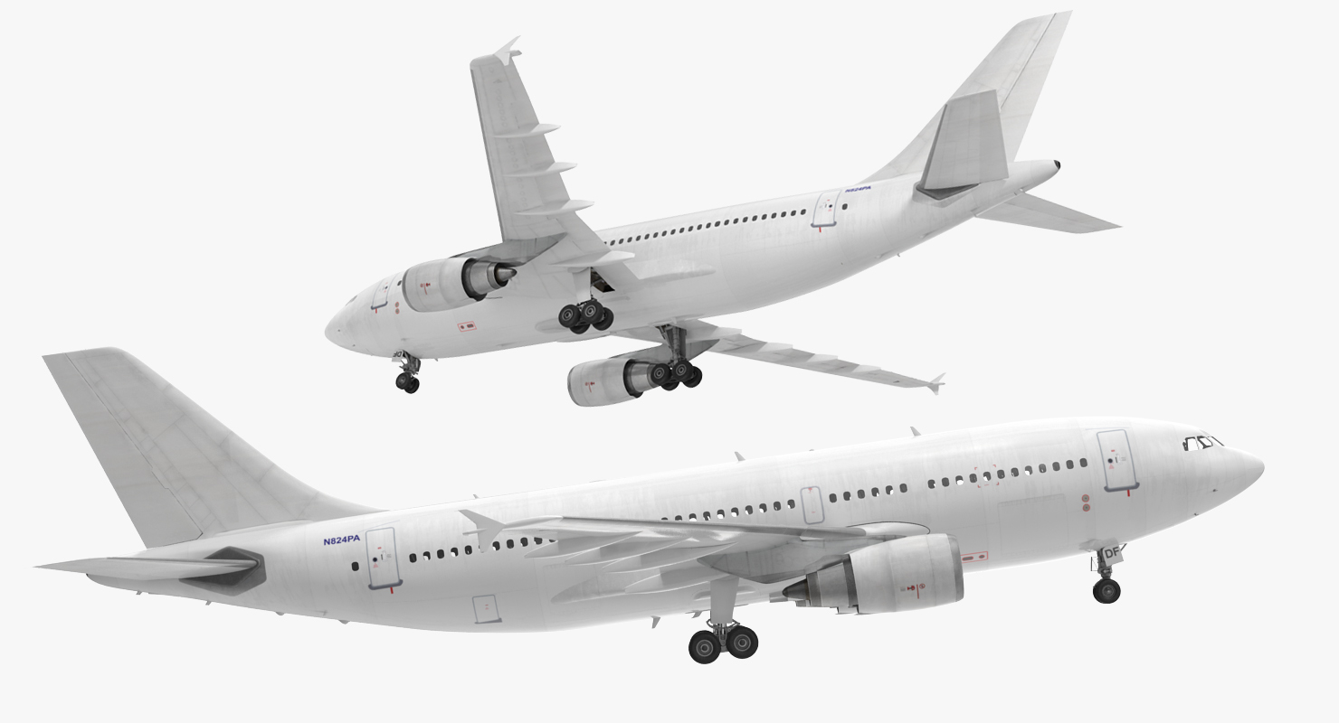 3D model Airbus A310 300 Generic Rigged