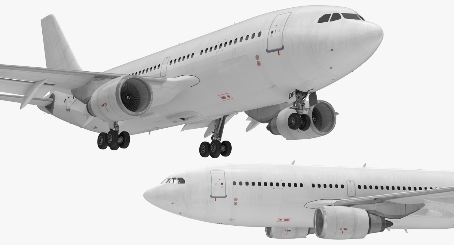 3D model Airbus A310 300 Generic Rigged
