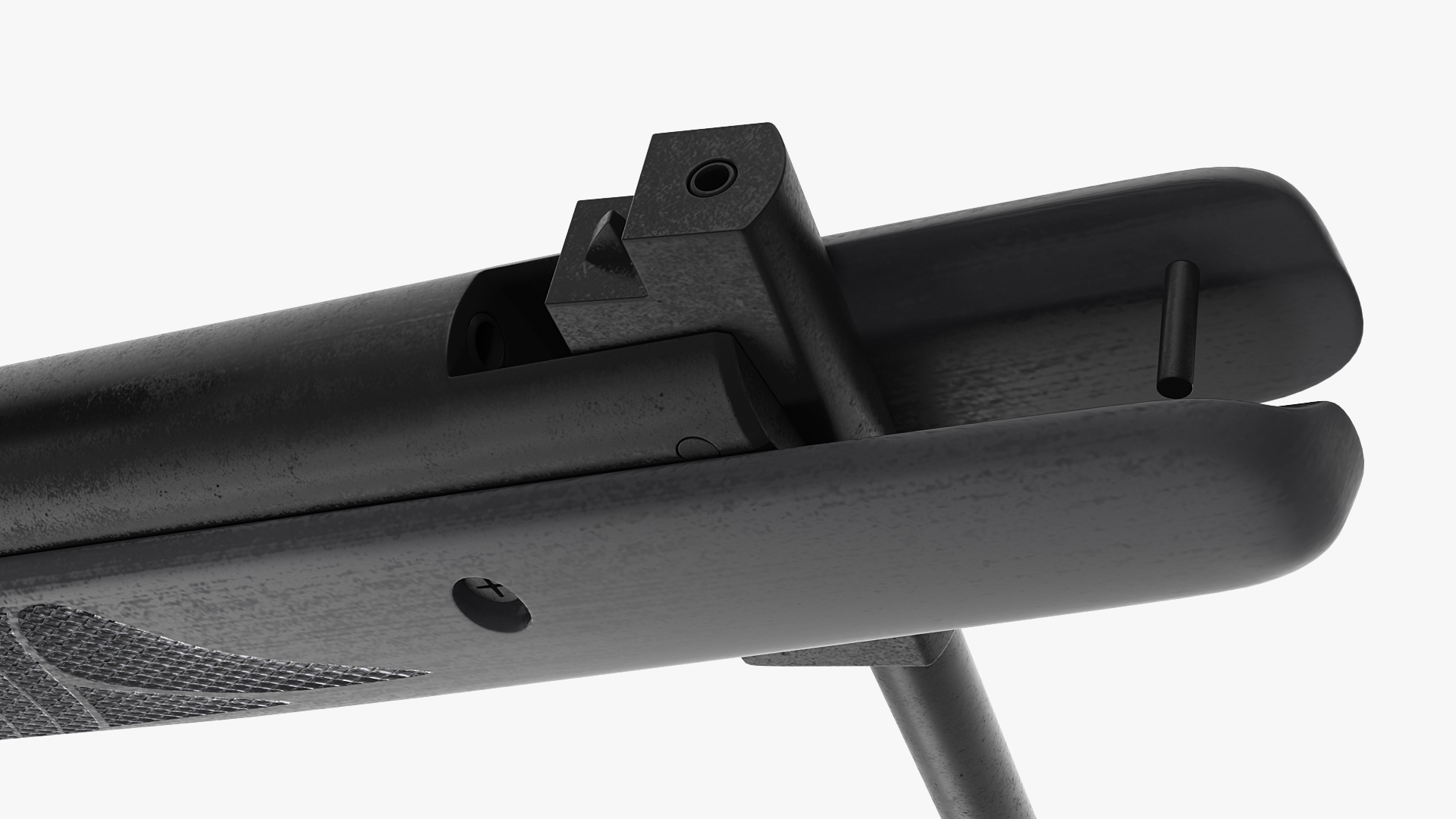 3D model Break Barrel Air Rifle with Scope Rigged