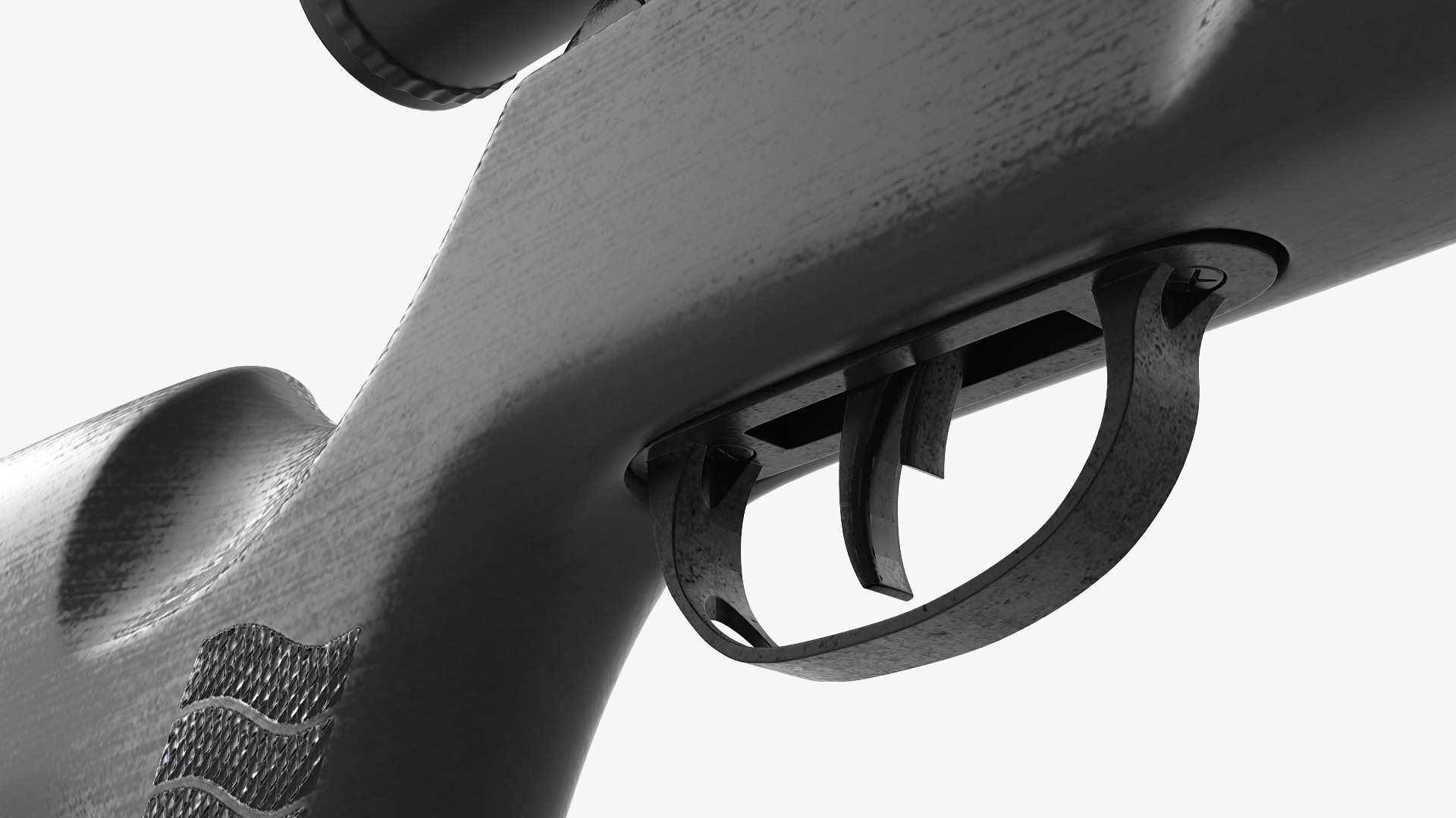 3D model Break Barrel Air Rifle with Scope Rigged