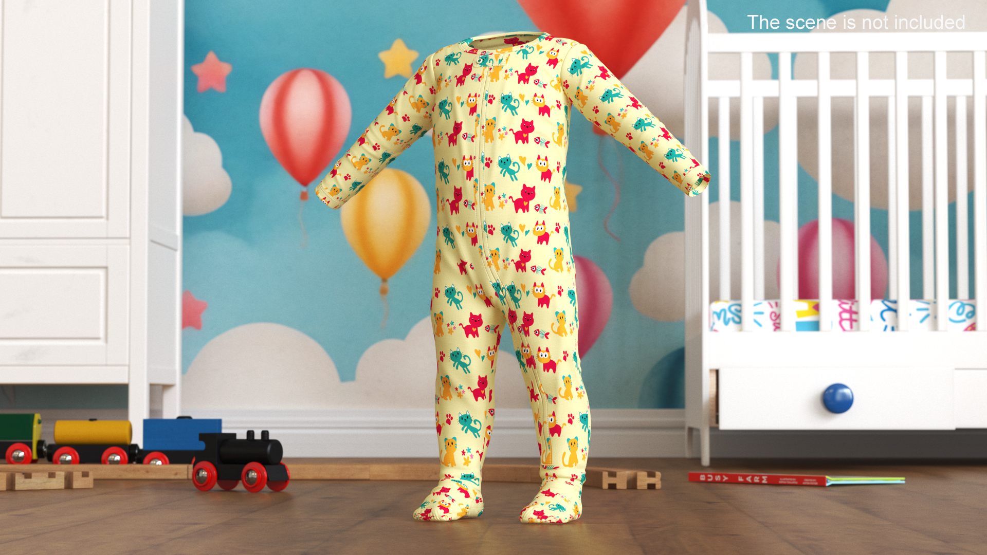 Pajamas for One Year Old Baby 3D model