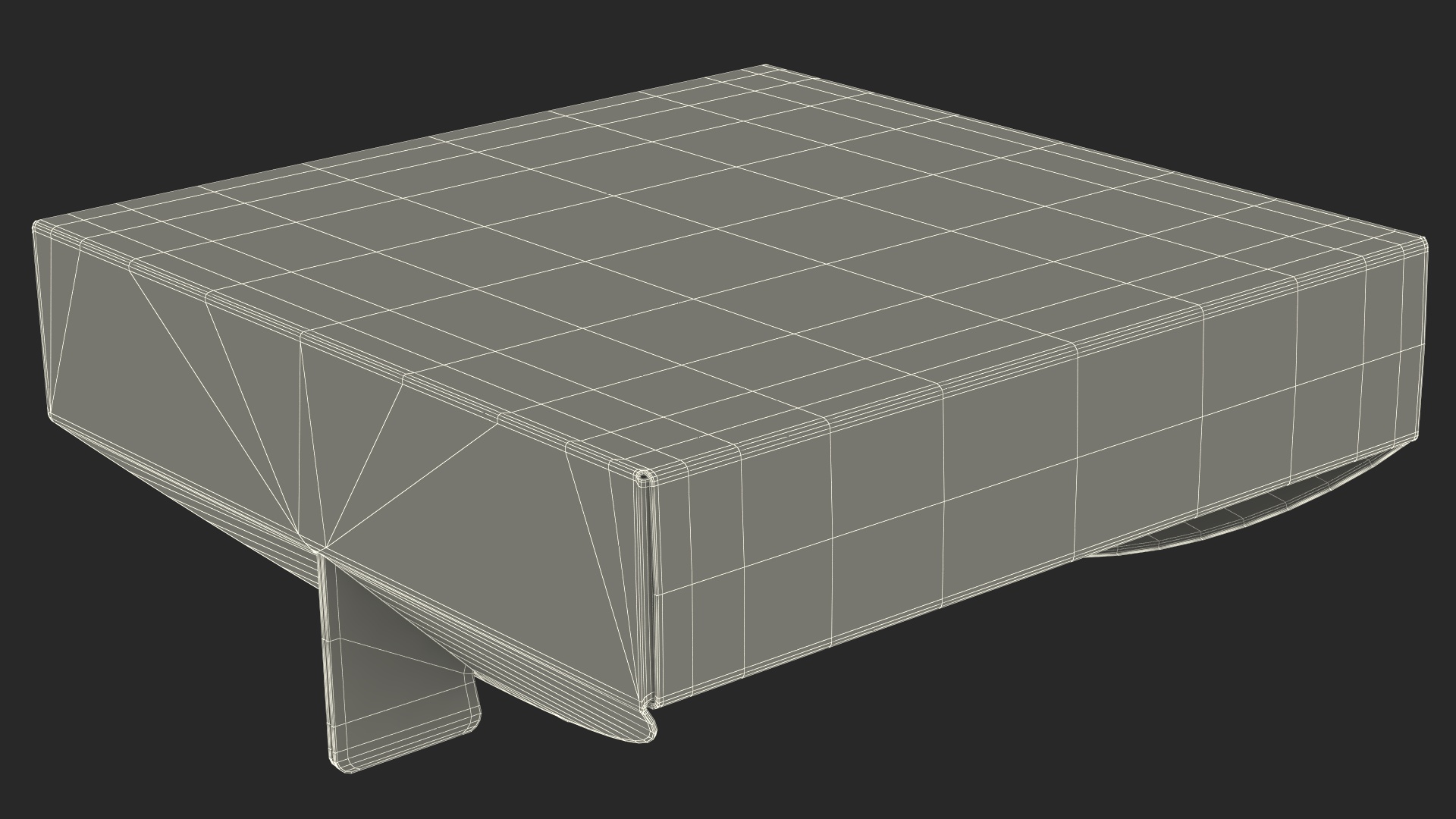 Pizza Box with Handle White 3D