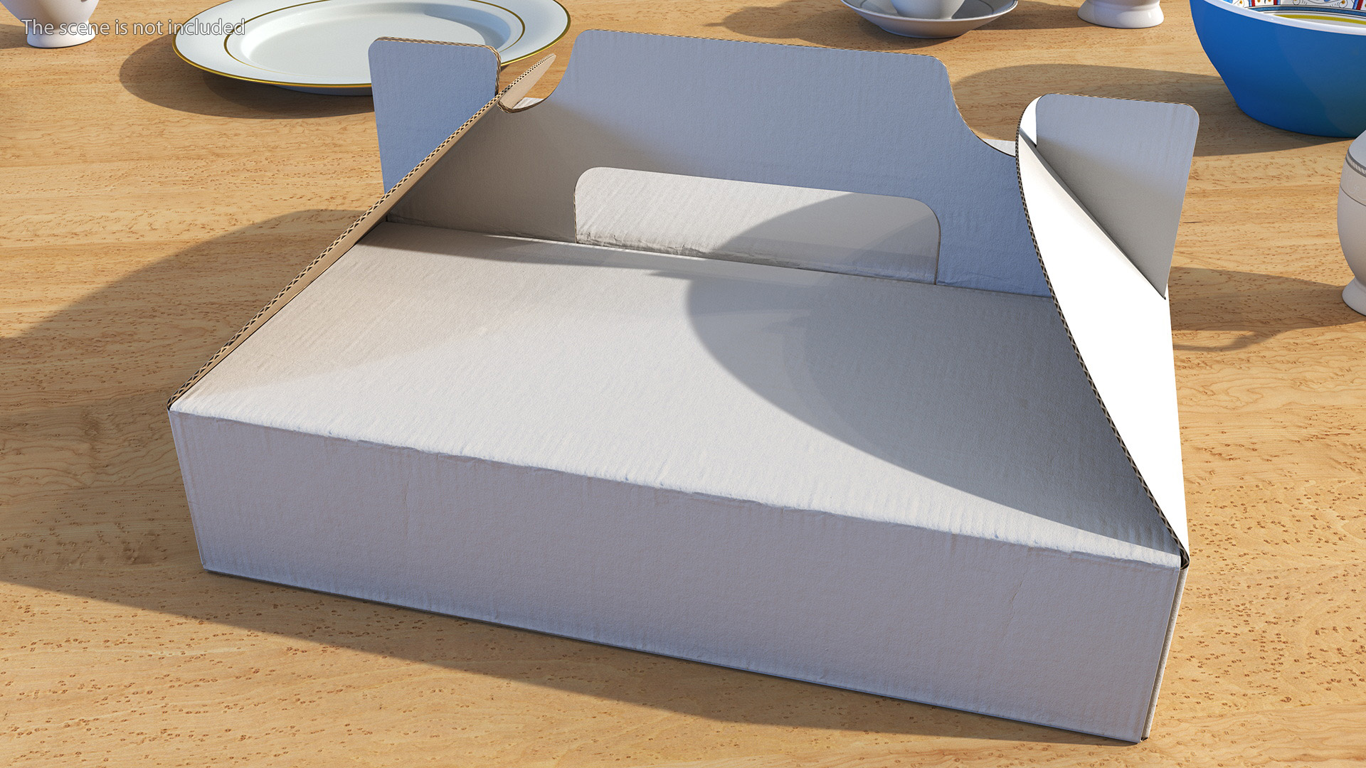 Pizza Box with Handle White 3D