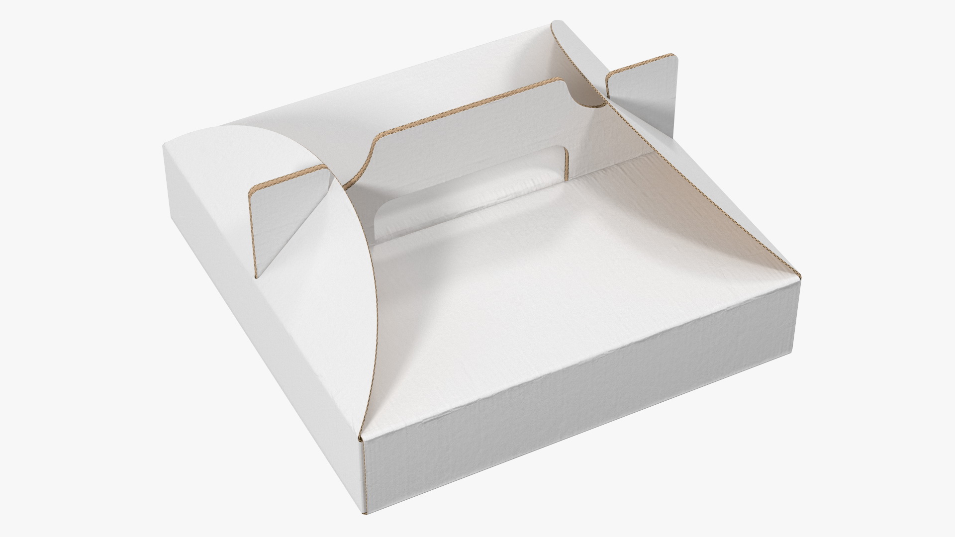Pizza Box with Handle White 3D